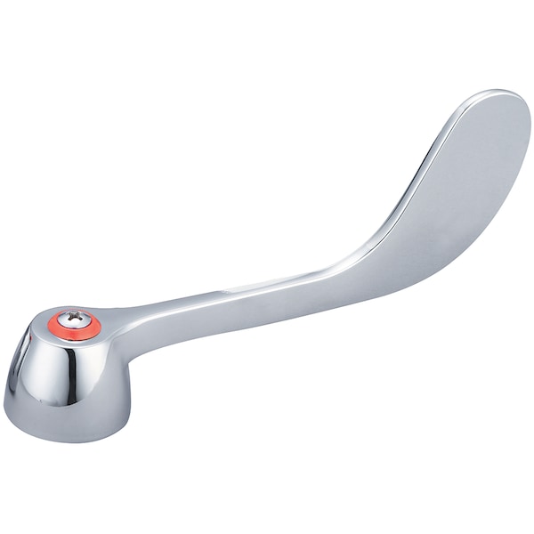 Wrist Handle (6") With Red Index Ring And Screw-Hot, Polished Chrome